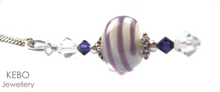 Raspberry Swirl Necklace-