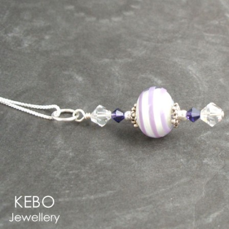 Raspberry Swirl Necklace-