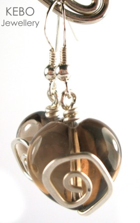 Twisted Heart Earrings-